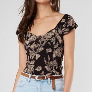 Free People Vanessa Tank Top Floral Size Small
